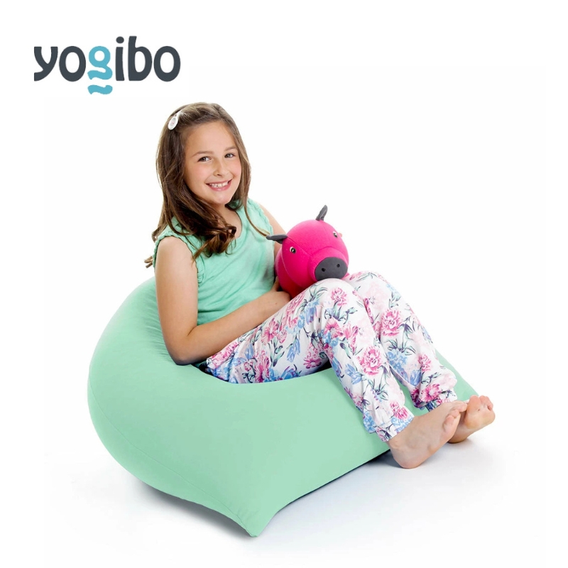 ヨギボー ピラミッド ミント Yogibo Pyramid ビーズクッション 子ども用 小型 座椅子 三角形 持ち運び キッズ 洗えるカバー 家具 ギフト 大阪府 岸和田市