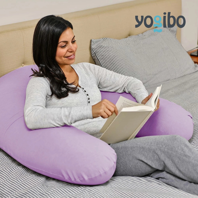 ヨギボー サポート ラベンダー Yogibo Support 授乳クッション 背もたれ 肘置き U字型 ビーズクッション 妊婦 マタニティ 読書 洗えるカバー インテリア 大阪府 岸和田市