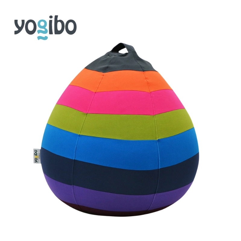 ヨギボー ドロップ レインボー ブライト Yogibo Drop Rainbow ビーズクッション 丸型 水滴型 1人掛け ローソファ おしゃれ 洗えるカバー 家具 ギフト 大阪府 岸和田市