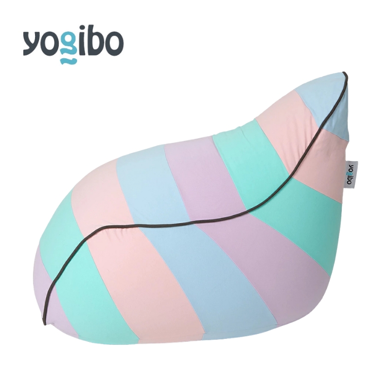 ヨギボー ラウンジャー レインボー パステル Yogibo Lounger Rainbow ビーズクッション 背もたれ 1人掛け ローソファ パーソナルチェア ゲーム 読書 洗えるカバー 大阪府 岸和田市