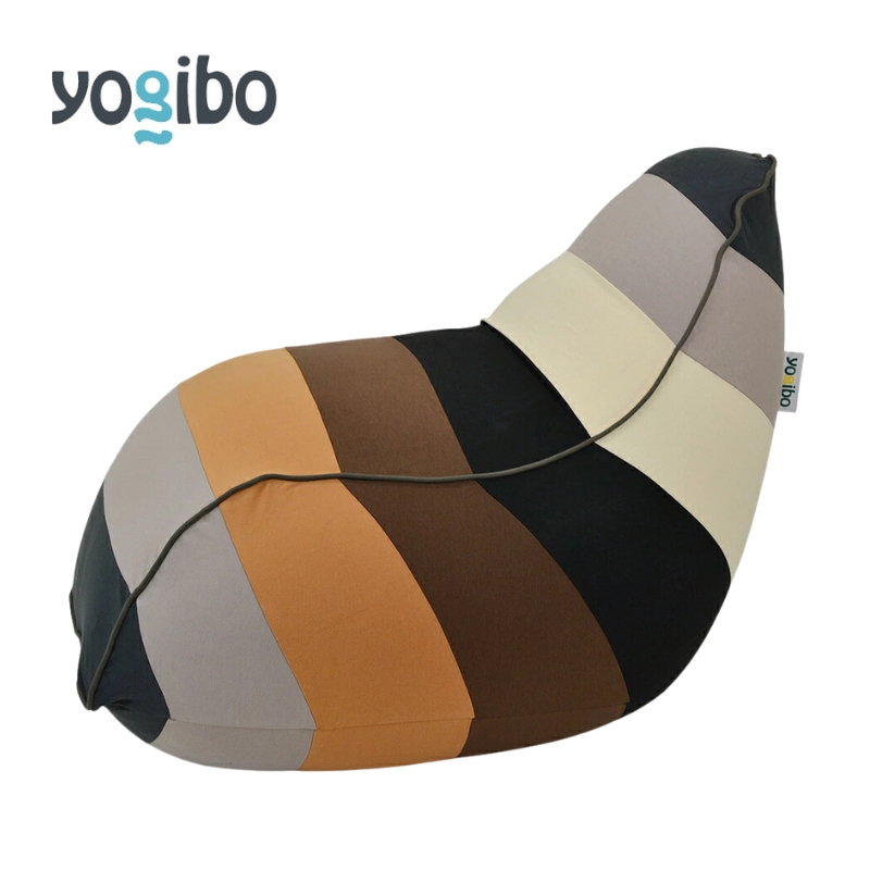 ヨギボー ラウンジャー レインボー ナチュラル Yogibo Lounger Rainbow ビーズクッション 背もたれ 1人掛け ローソファ パーソナルチェア ゲーム 読書 洗えるカバー 大阪府 岸和田市