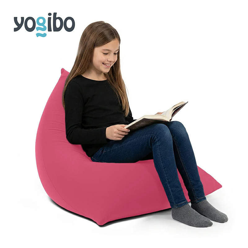 ヨギボー ピラミッド ダスティピンク  Yogibo Pyramid ビーズクッション 子ども用 小型 座椅子 三角形 持ち運び キッズ 洗えるカバー 家具 ギフト 大阪府 岸和田市