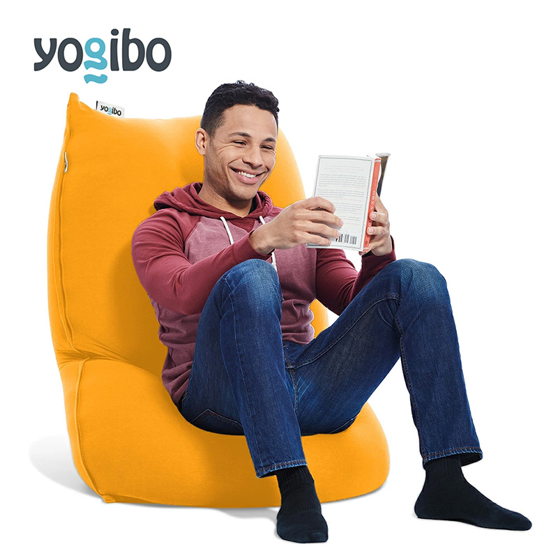 ヨギボー ライト アンバーゴールド Yogibo Lite ビーズクッション 1人掛け ローソファ スリム 軽量 コンパクト 新生活 省スペース 洗えるカバー インテリア 家具 ギフト 大阪府 岸和田市