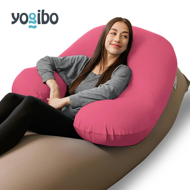 ヨギボー サポート ダスティピンク Yogibo Support 授乳クッション 背もたれ 肘置き U字型 ビーズクッション 妊婦 マタニティ 読書 洗えるカバー インテリア 大阪府 岸和田市