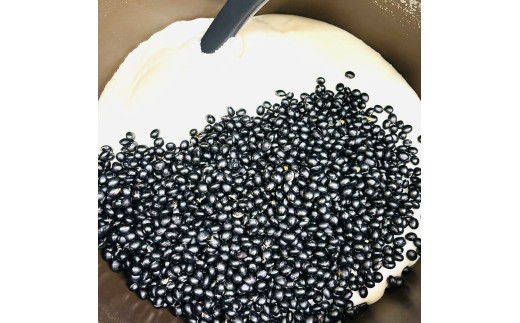 杵つき餅 黒豆 2kg（10個×4パック） / もち 餅 おもち もち 白餅 もち米 国産米 単一米 個包装 冷凍 年内発送【ibuk0005】