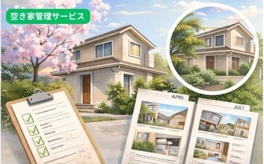 空き家管理サービス 1回 / 実家 空き家 管理 遠方 相続 見回り 写真報告 豊中市 【yuib0002】