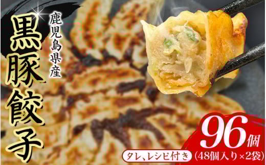 黒豚 冷凍餃子 96個 ぎょうざ グルメ 人気 おすすめ 餃子 惣菜 豚 肉 お肉 ぎょーざ 高評価餃子 おかず 晩ご飯 食品 加工品 大阪府 豊中市 焼き餃子 焼餃子 人気ラーメン店 げんこつ【gnkt0002】