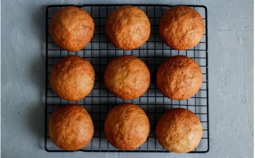 グルテンフリー/乳製品/白砂糖不使用の米粉丸パン9個セット【addk0002】