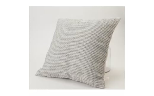 【グレー】オーガニックコットン麻混ワッフルクッションカバー45＊45【canl0010-2】