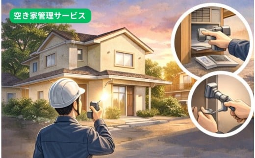 空き家管理サービス 3回 / 実家 空き家 管理 遠方 相続 見回り 写真報告 豊中市 【yuib0004】