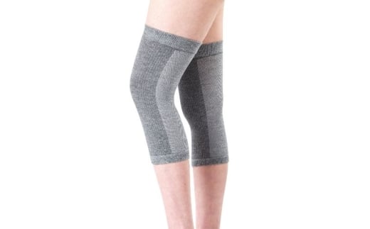 血流促進・筋肉緩和・リラクゼーションの効果　驚きのひざサポーター　2枚入【ebns0007】