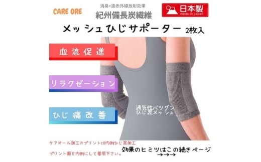 血流促進・筋肉緩和・リラクゼーションの効果　驚きのひじサポーター　2枚入【ebns0008】