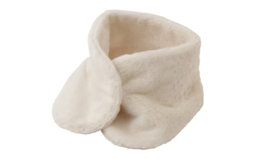 【ナチュラル】マフラー オーガニックコットン 無染色 ボア襟マフ【canl0014-2】