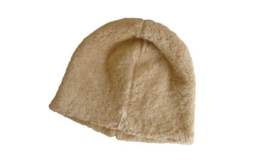 【ブラウン】帽子 オーガニックコットン 無染色 暖かボアワッチ【canl0001-1】