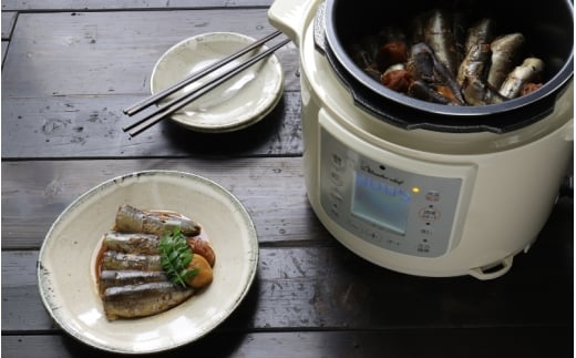 マイコン電気圧力鍋4.0L楽ポン ヌージュ / キッチン用品 調理器具 圧力鍋 電気鍋 ヘルシー クッキング 時短 レシピ 便利グッズ 人気 おすすめ 送料無料【wdcf0010A】