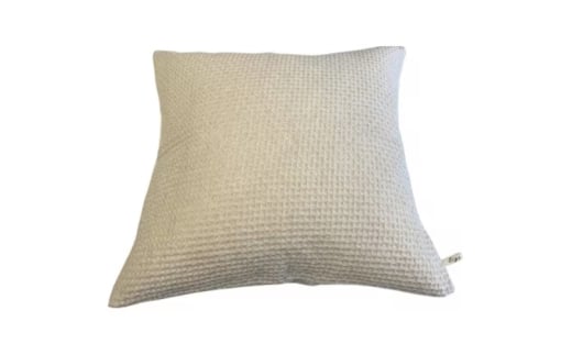 【ナチュラル】オーガニックコットン麻混ワッフルクッションカバー45＊45【canl0010-1】