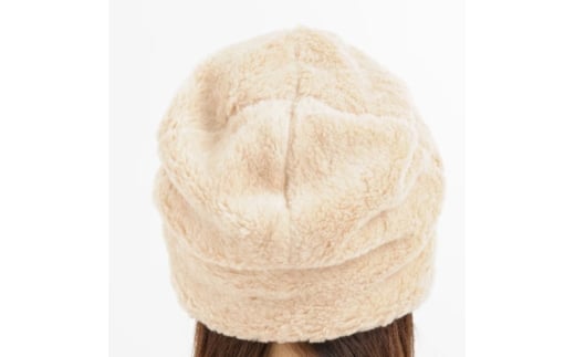 【ブラウン】帽子 オーガニックコットン 無染色 暖かボアワッチ【canl0001-1】