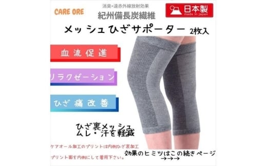 血流促進・筋肉緩和・リラクゼーションの効果　驚きのひざサポーター　2枚入【ebns0007】
