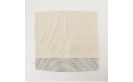 【グレー】オーガニックコットン麻混ワッフルクッションカバー45＊45【canl0010-2】