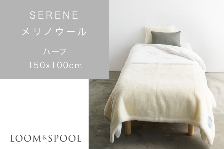 SERENE メリノウールニューマイヤー ハーフ アイボリー LP-121004IV | リネン四重ガーゼ プレゼント中 [4566]