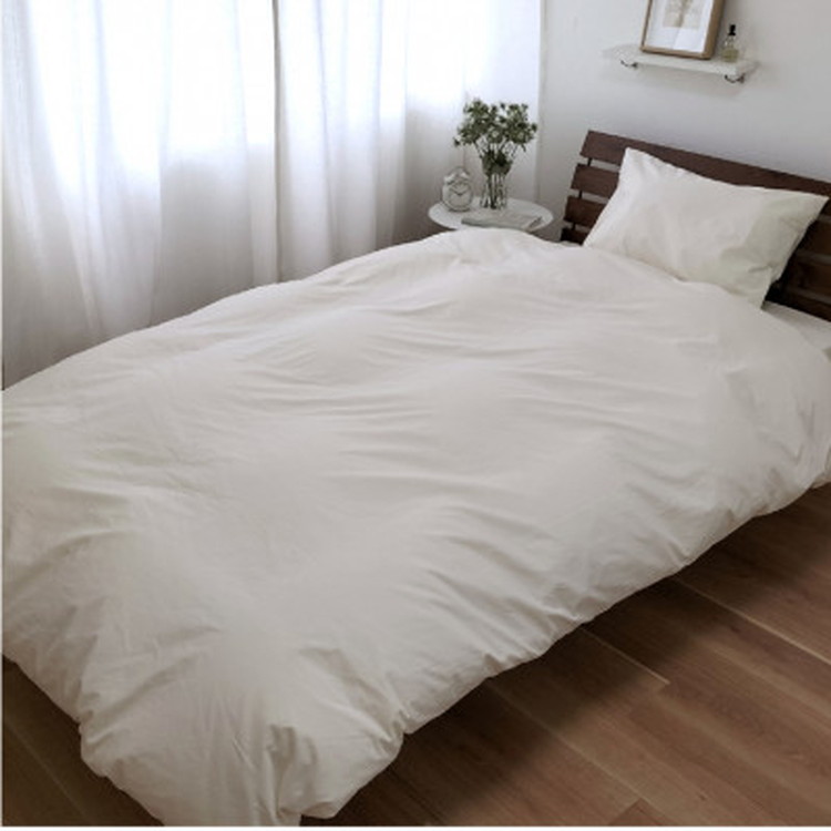 『キング』綿100％ブロード　掛ふとんカバー　キナリ　PUC-K