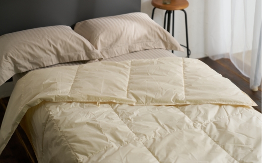 ご家庭で手洗いできる 羽毛肌掛けふとん クイーン（約210×210㎝） | 手洗い可 国産 寝具 布団 ホワイトダックダウン85％ 泉大津市