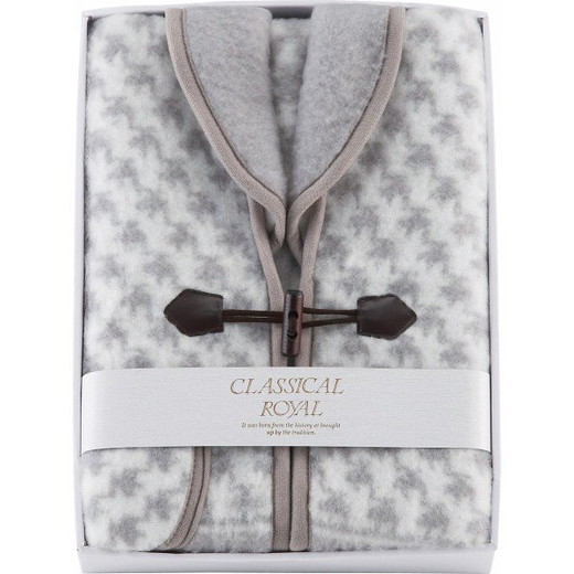 あったか衿付きジャカード織アクリルベスト（ポケット付）