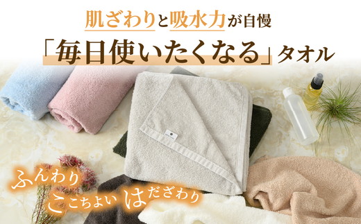 吸水力と肌触りが自慢のデイリーユースバスタオル 3枚 [4764]