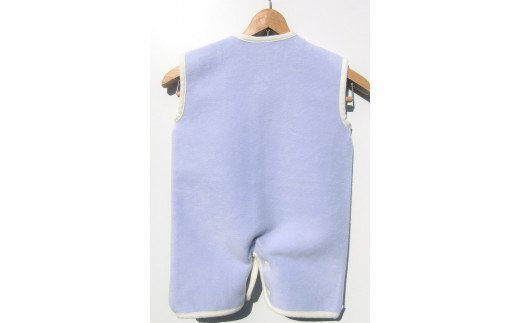 綿毛布スリーパー (Sサイズ) 2way仕様で暖か ラベンダー×ホワイト sleeper-s [2433]