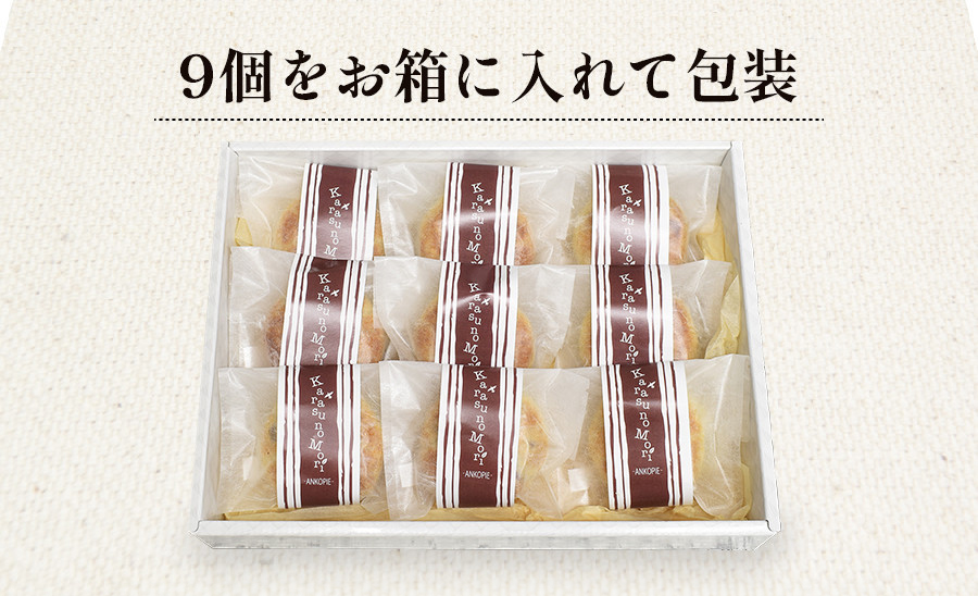 からすの森9個入 あんこパイ 銘菓 焼き菓子《虎屋sweets》[4758]