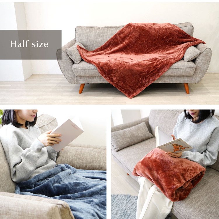 クッション毛布 ハーフ | クッション 毛布 ひざ掛け あったか 防寒 防災