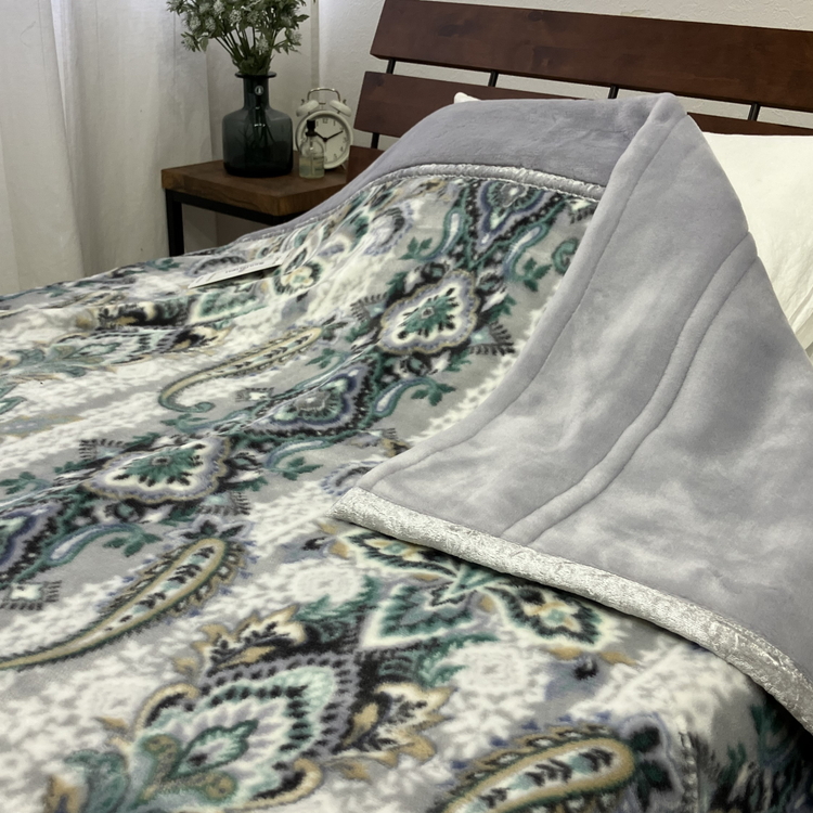 日本製 新合繊アクリル マイヤー毛布 シングル （2枚合わせ毛布） 1枚 N-M-5701