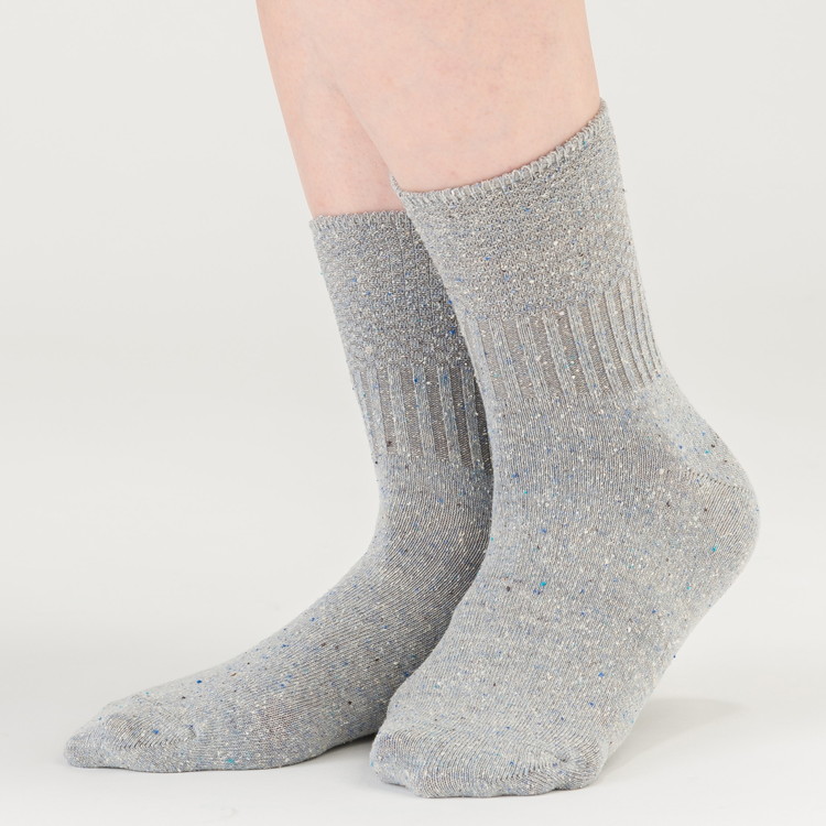 天然の美容繊維 シルク混口ゴムゆったりソックス 同色2組 フリーサイズ H-SO1201X2