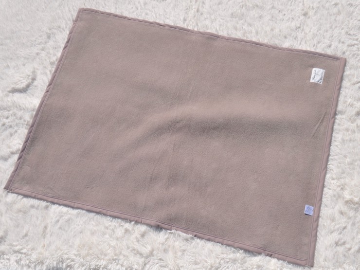 綿100% ベビー毛布(ブラウン) 85×115cm 毛布の町泉大津市産 N-MM300 [3351]