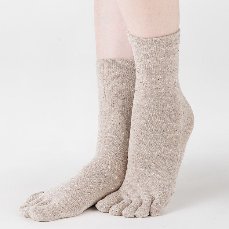 天然の美容繊維 シルク混5本指ソックス 同色2組 フリーサイズ H-SO1200X2