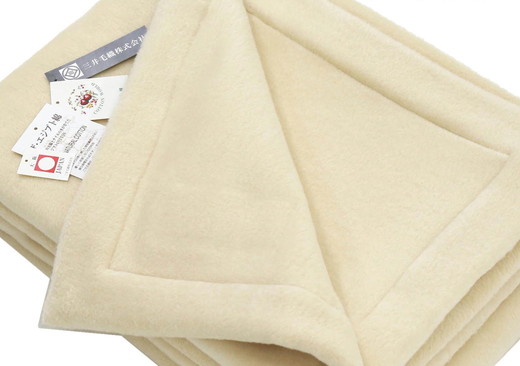 三井毛織 究極の綿毛布【シングル】｜日本製 ヘムレス エジプト 超長綿 綿毛布 140×200cm