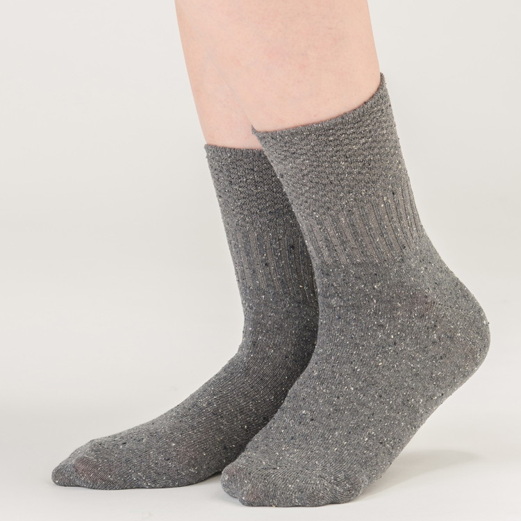 天然の美容繊維 シルク混口ゴムゆったりソックス 同色2組 フリーサイズ H-SO1201X2