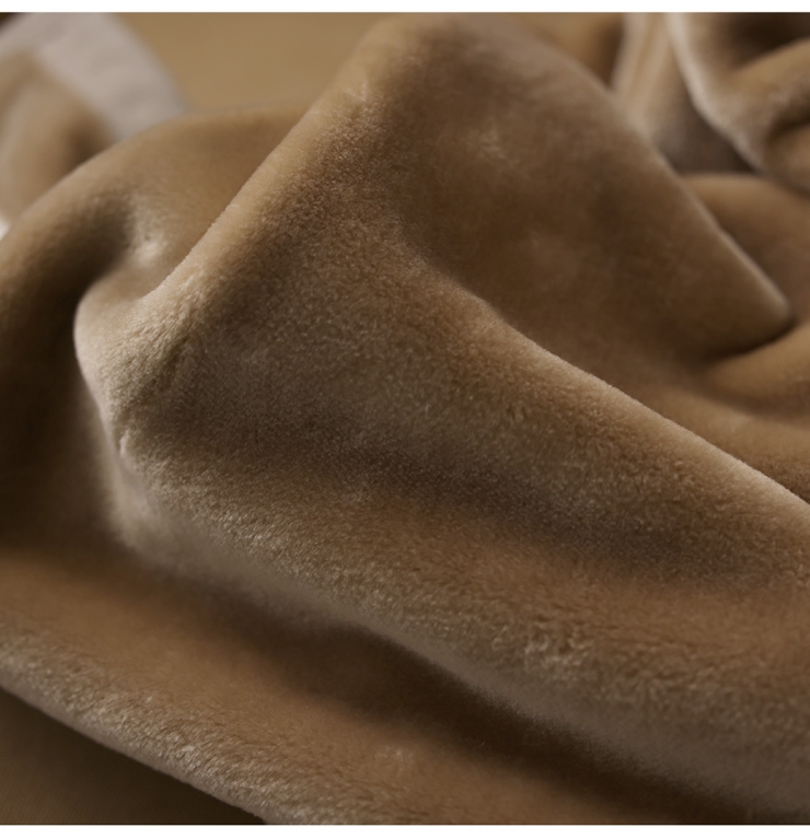 日本製 吸湿発熱 アクリル毛布 シングルサイズ 140×200cm ブラウン｜シンプル カラー 軽量 ふんわり あったか 秋冬向け 丸洗いOK [3115]