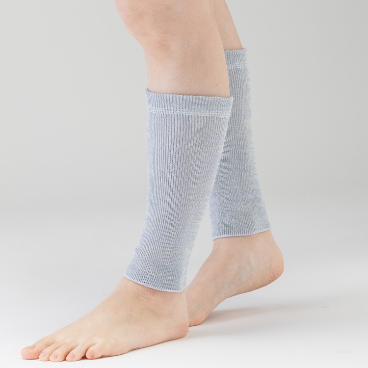 天然の美容繊維 シルクコットン薄手足首ウォーマー フリーサイズ H-LW1201