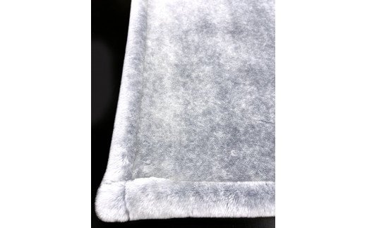 ホワイトミンキーファーニューマイヤー毛布 シングル [ネイビー] KW11818 プレミアム温泉毛布・遠赤外線効果 [1956]