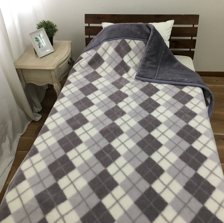 [睡眠環境・寝具指導士 推奨] マイヤー毛布 シングルロング グレー JM-2203LGY [3702]