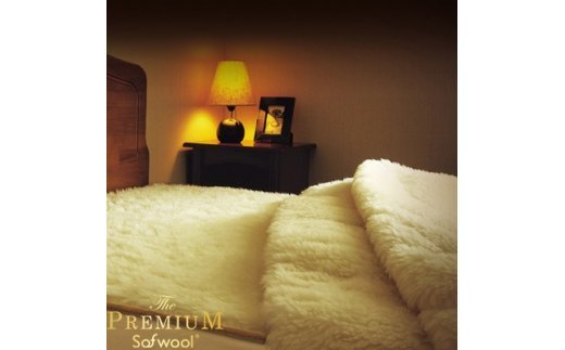 The PREMIUM Sofwool 敷き毛布セミダブル (120×205cm)【db】 [0973]