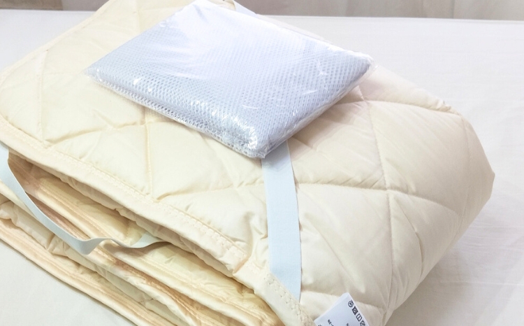 【セミダブル】天然コットン 混SEK 抗菌 防臭 わた ベッドパッド (120×200cm) CO50BP-SD | 寝具 睡眠 快適 熟睡 吸湿 ベッド 無地