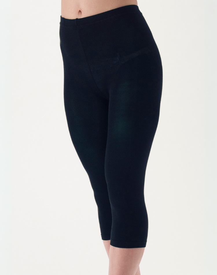 天然の美容繊維 シルク混のびのび7分丈スパッツ フリーサイズ H-S3000