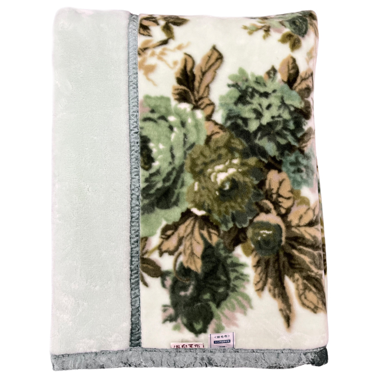 プレミアム温泉毛布 トレビ プレミアム合せ毛布 シングルサイズ グリーン 温泉に入っている様な優しい暖かさ｡遠赤外線効果で体の芯から暖かい｡KW21402 [4966]