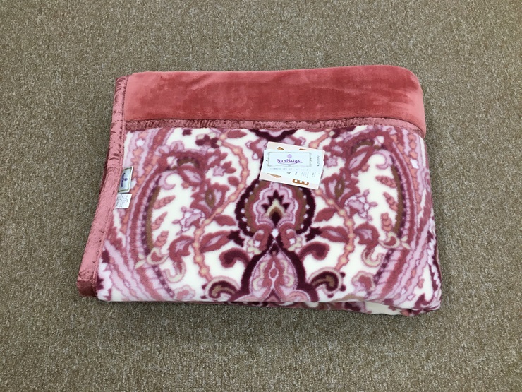 日本製 マイヤー毛布 シングル (2枚合わせ毛布) 1枚 ピンク N-M-3703PI [3660]