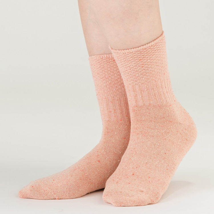 天然の美容繊維 シルク混口ゴムゆったりソックス 同色2組 フリーサイズ H-SO1201X2