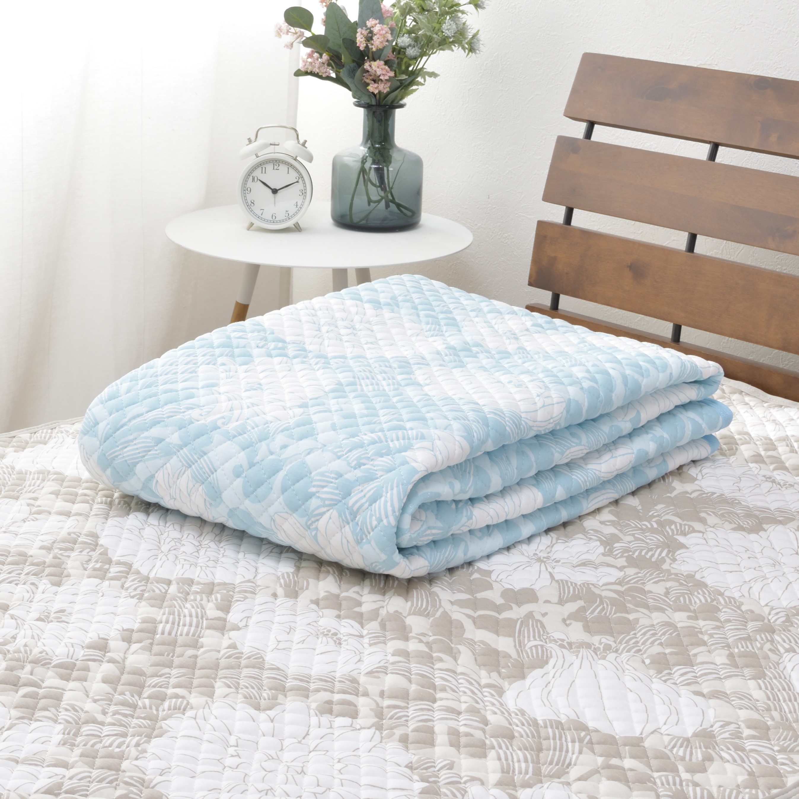 【夏の一押し】タッチクール コットン 敷パッド 1枚 【シングル】100×205cm SN-0709PS