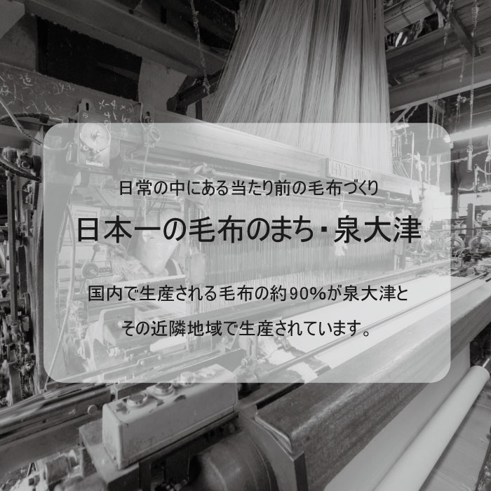 綿毛布スリーパー オーガニック綿使用 (Lサイズ) 2way仕様で暖か 毛布の町 (泉大津産) [2448]