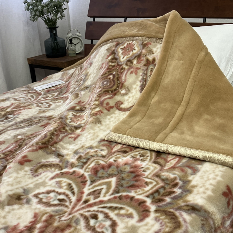 日本製 新合繊アクリル マイヤー毛布 シングル （2枚合わせ毛布） 1枚 N-M-5701